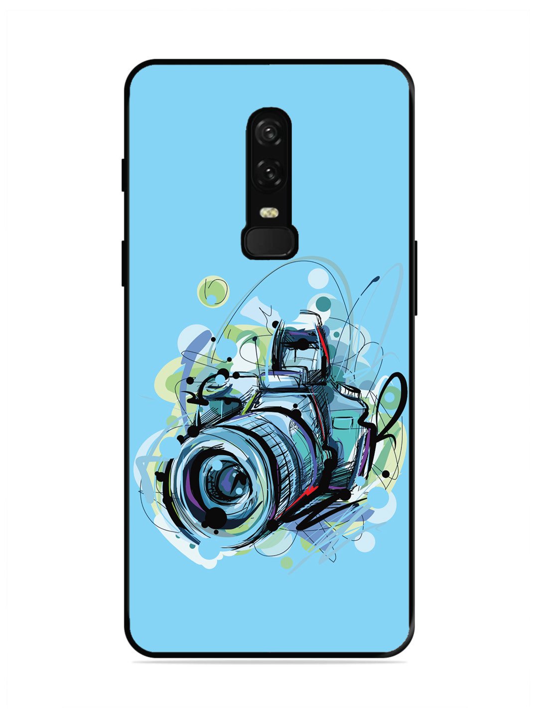OnePlus 6 Camera Blue Background