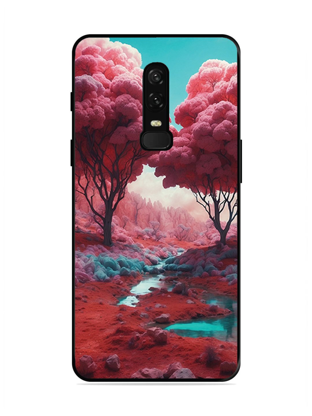 OnePlus 6 Pink Forest