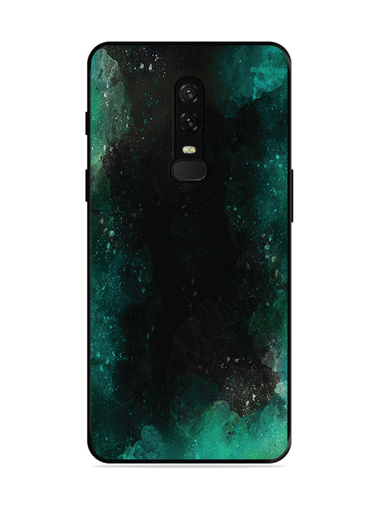 OnePlus 6 Dark Black And Green Forest