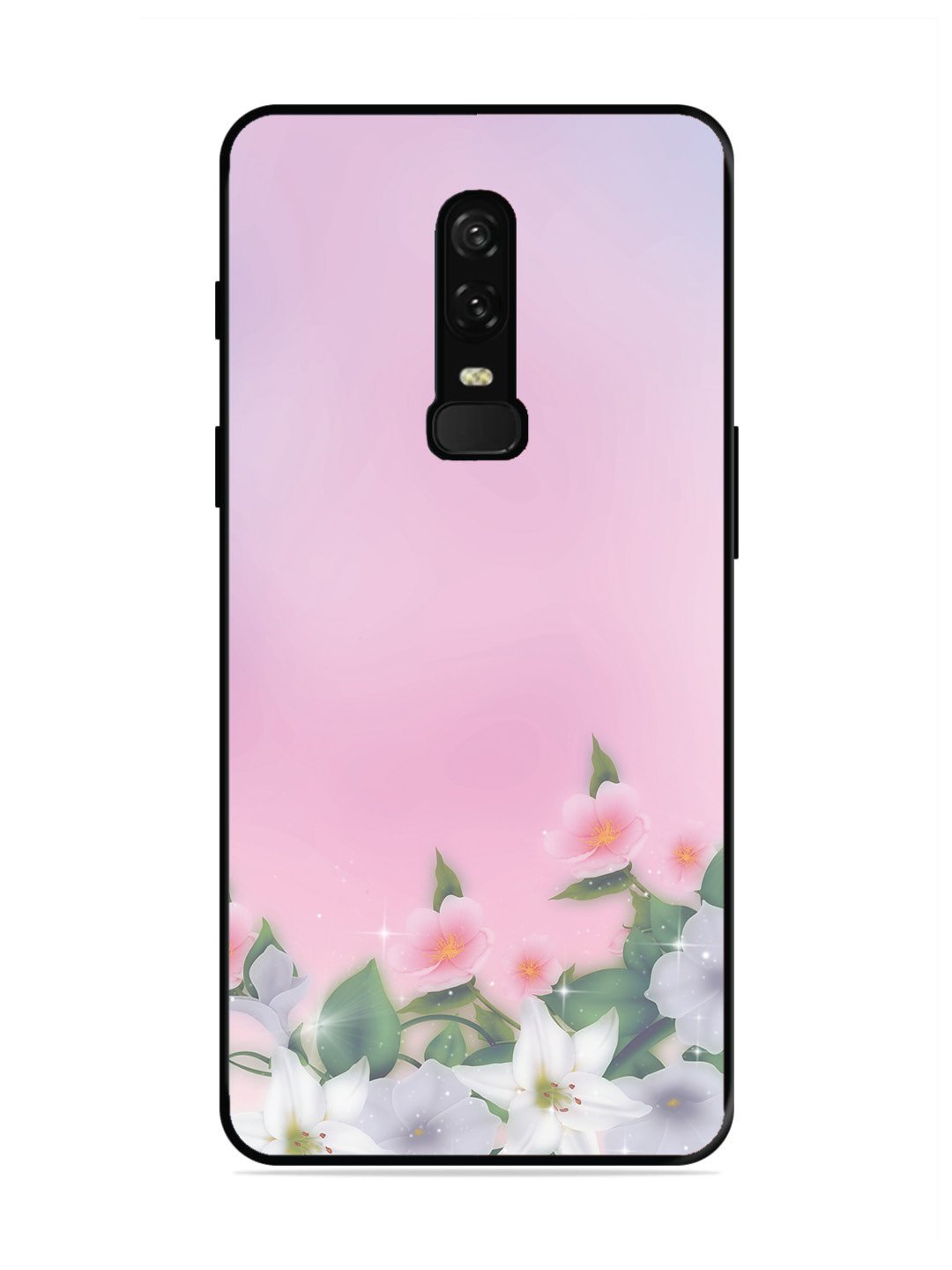 OnePlus 6 Pink Floral Elegance