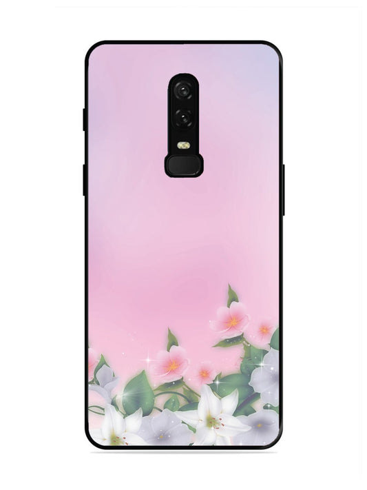 OnePlus 6 Pink Floral Elegance
