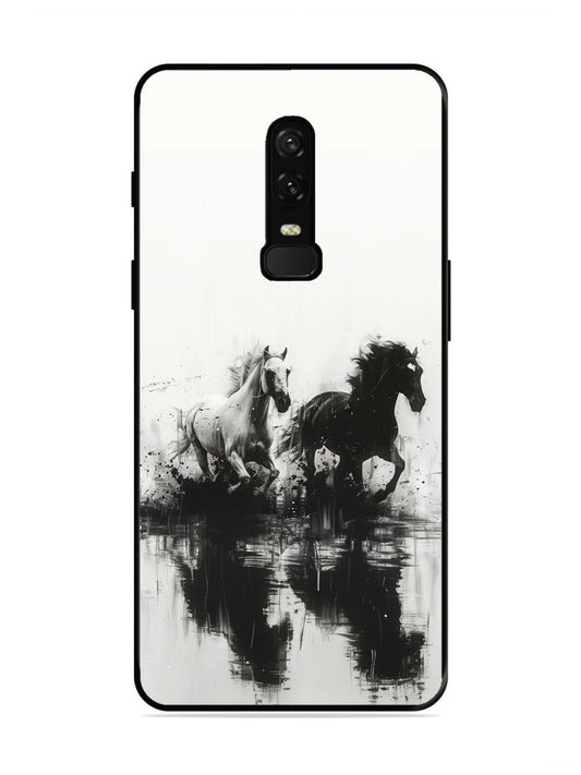 OnePlus 6 Black & White Horse