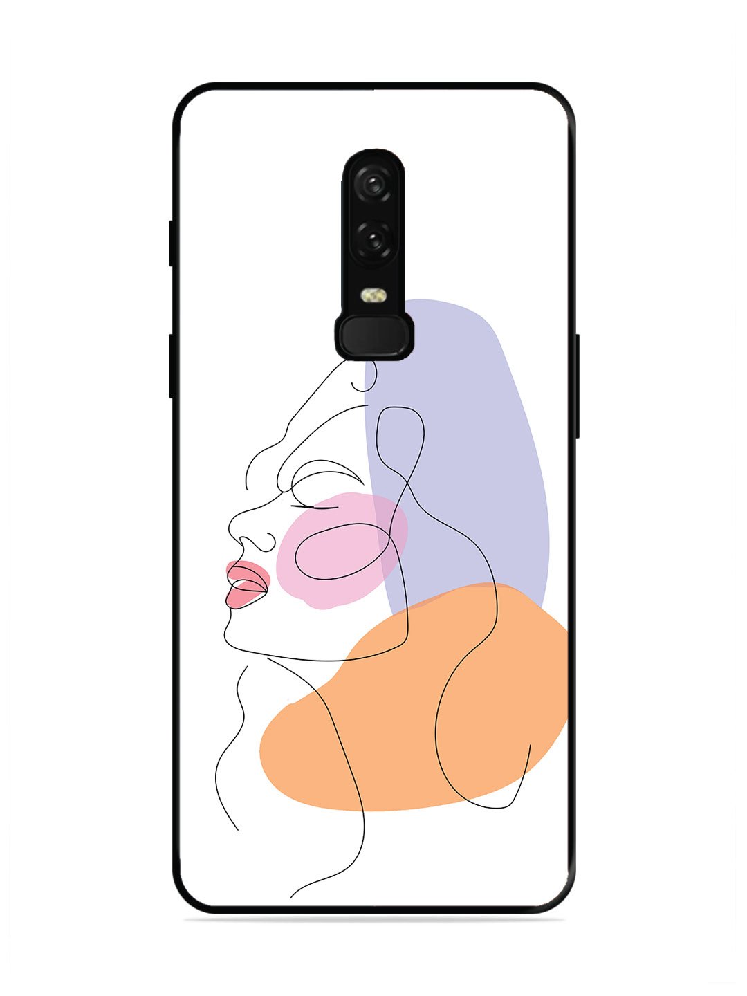 OnePlus 6 Line Art Girl Face