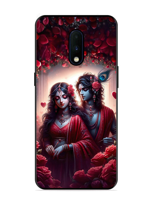 OnePlus 7 | 2D Metal | Couples in Red theme like Radha Krishna | ON-7-458