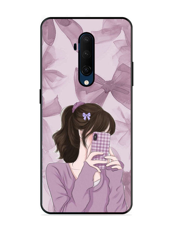 OnePlus 7T Pro Pinky Girl taking selfie