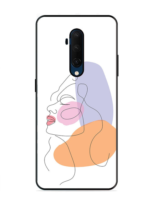 OnePlus 7T Pro Line Art Girl Face