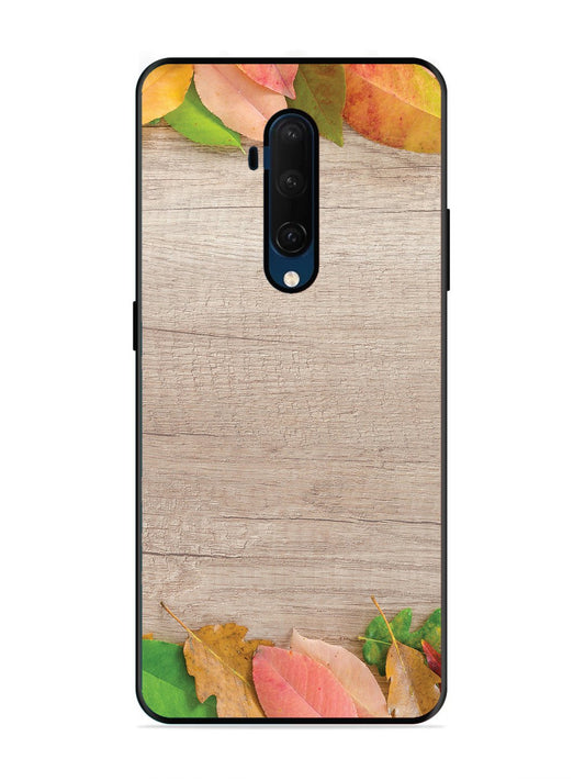 OnePlus 7T Pro Autumn Leafs On Wooden Table