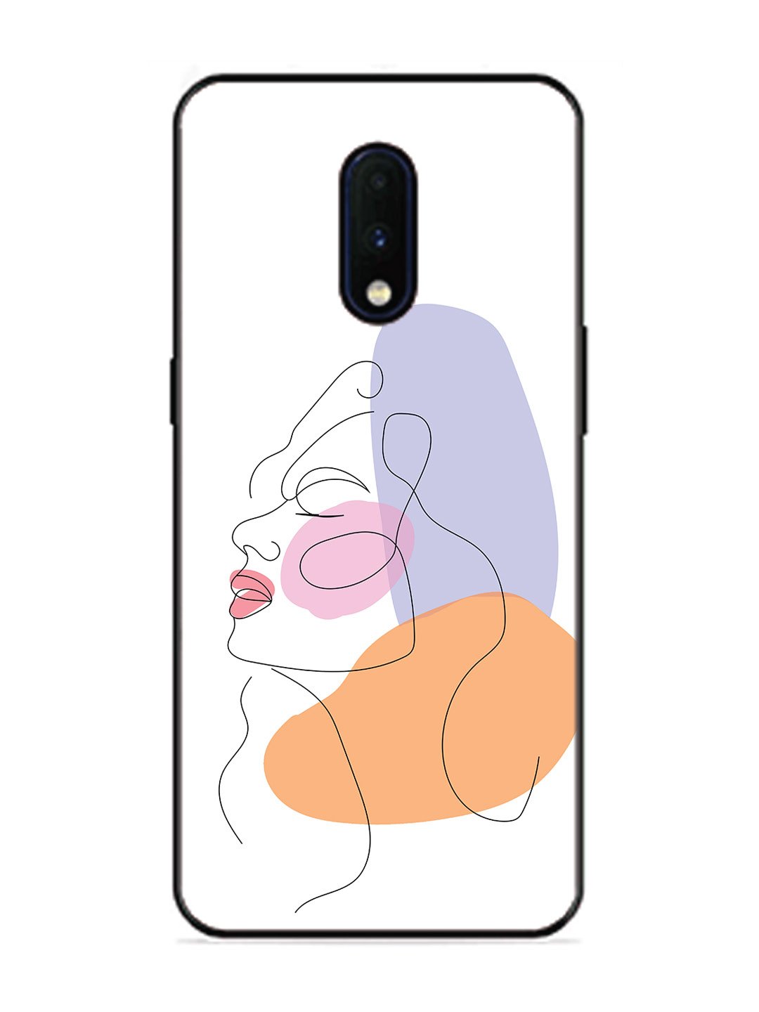 OnePlus 7 Line Art Girl Face