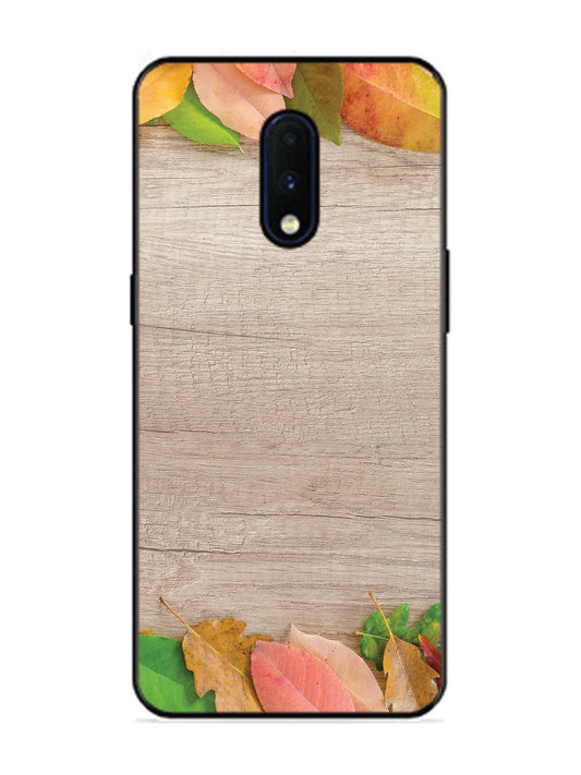 OnePlus 7 Autumn Leafs On Wooden Table