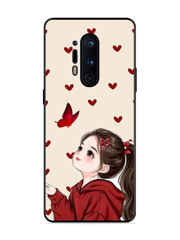 OnePlus 8 Pro Beautiful girl with red butterfly
