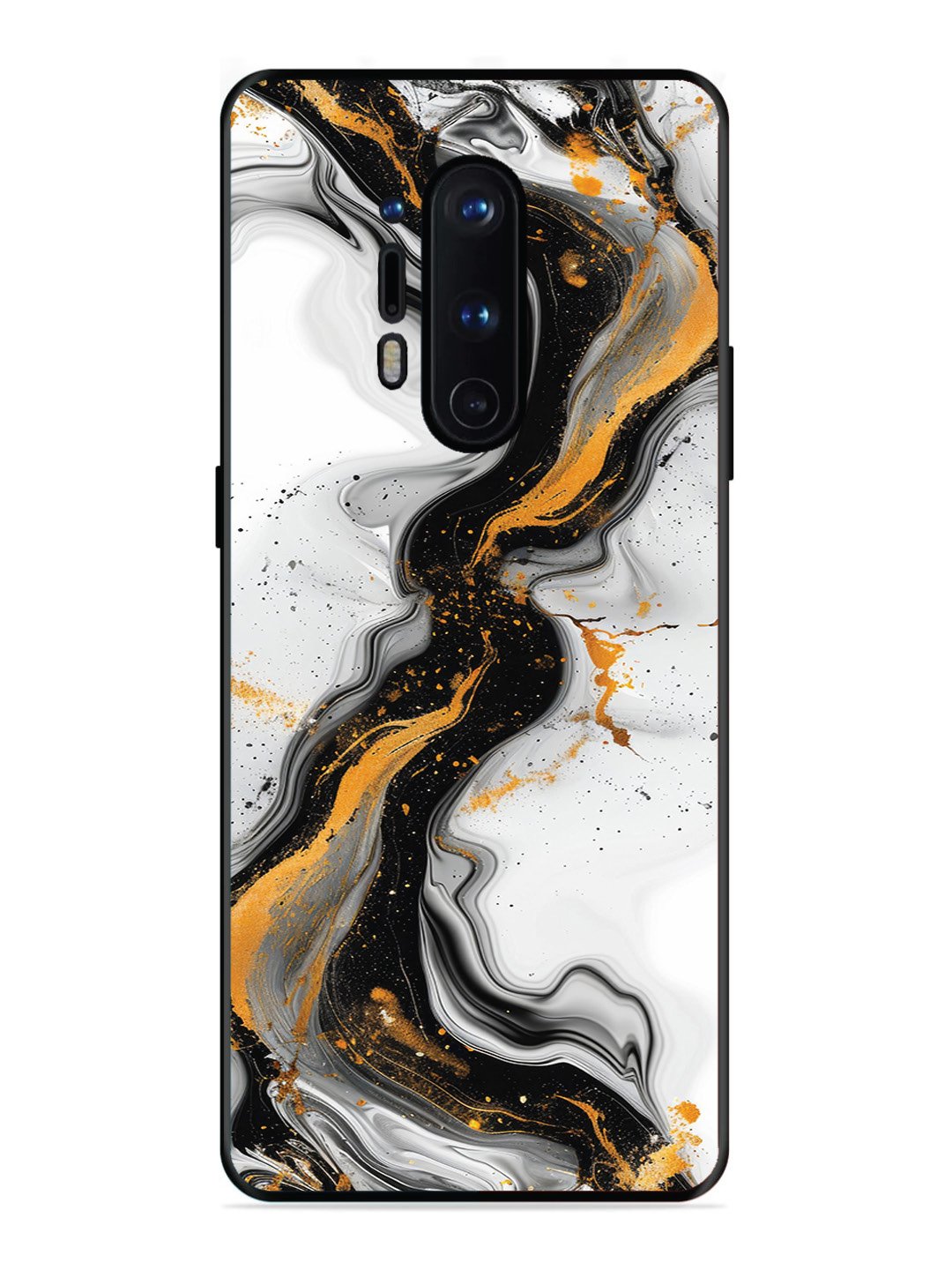 OnePlus 8 Pro Black And Golden Marble Essence