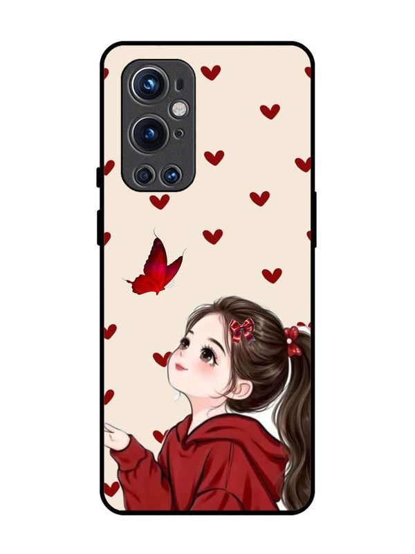OnePlus 9 Pro Beautiful girl with red butterfly