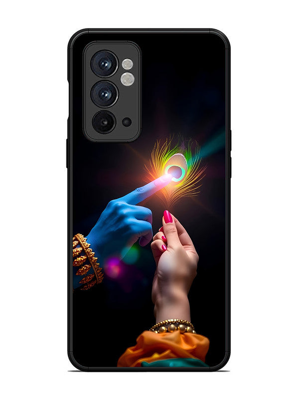 OnePlus 9RT | 2D Metal | Radha Krishna touching feather | ON-9RT-454