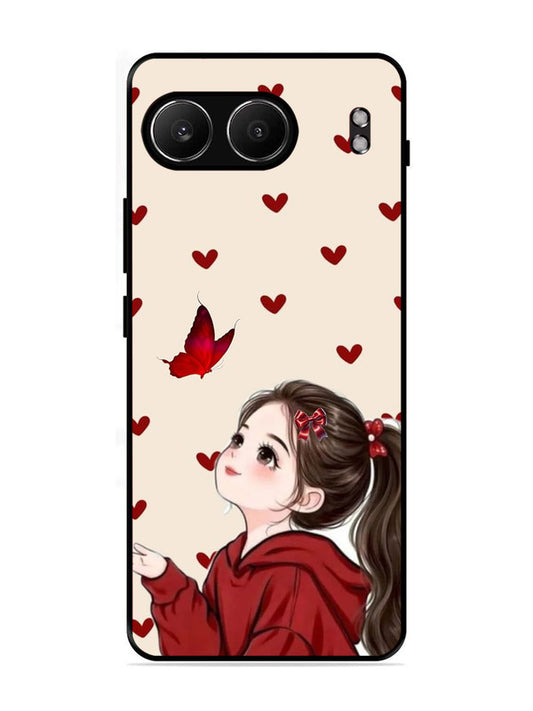 OnePlus Nord 4 5G Beautiful girl with red butterfly