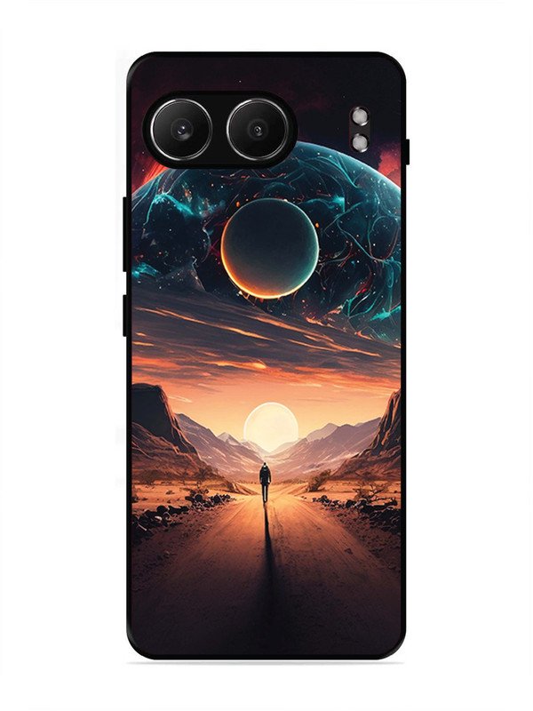 oneplus nord 4 5g Sunset with space scene