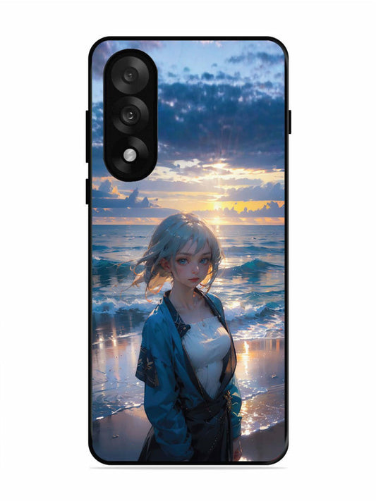 OnePlus Nord 5 5G Anime Girl Beach Ocean Waves