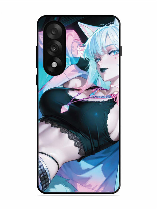 OnePlus Nord 5 5G anime girl fox headpohone white Hair