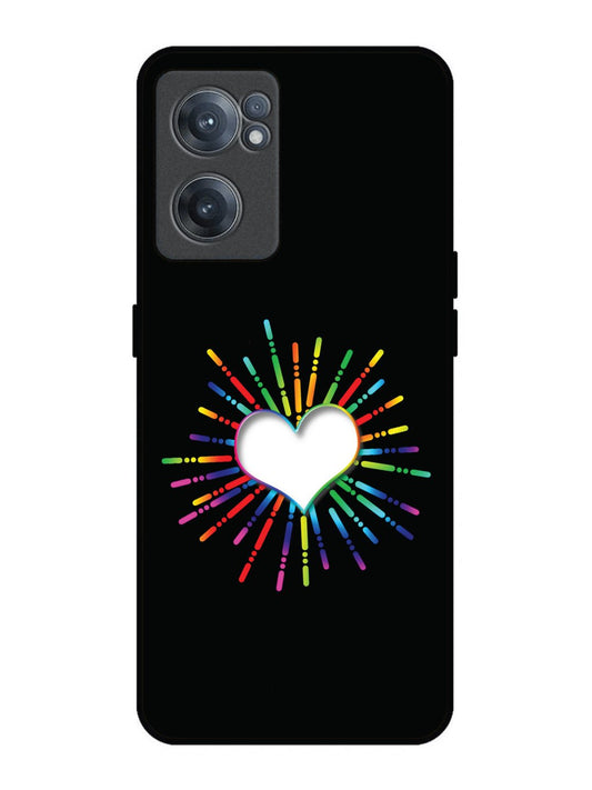 OnePlus Nord CE 2 5G Colourful Heart on Black