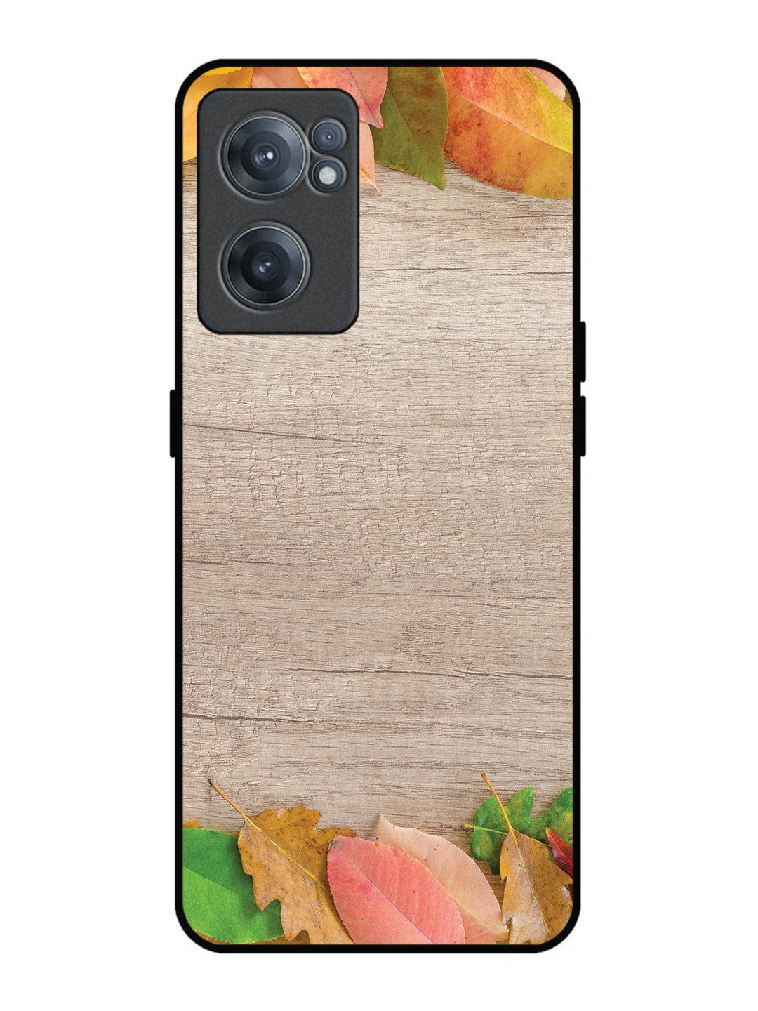 OnePlus Nord CE 2 5G Autumn Leafs On Wooden Table