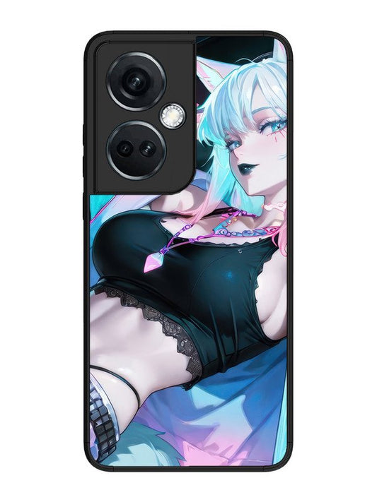 OnePlus Nord CE 3 Lite anime girl fox headpohone white Hair