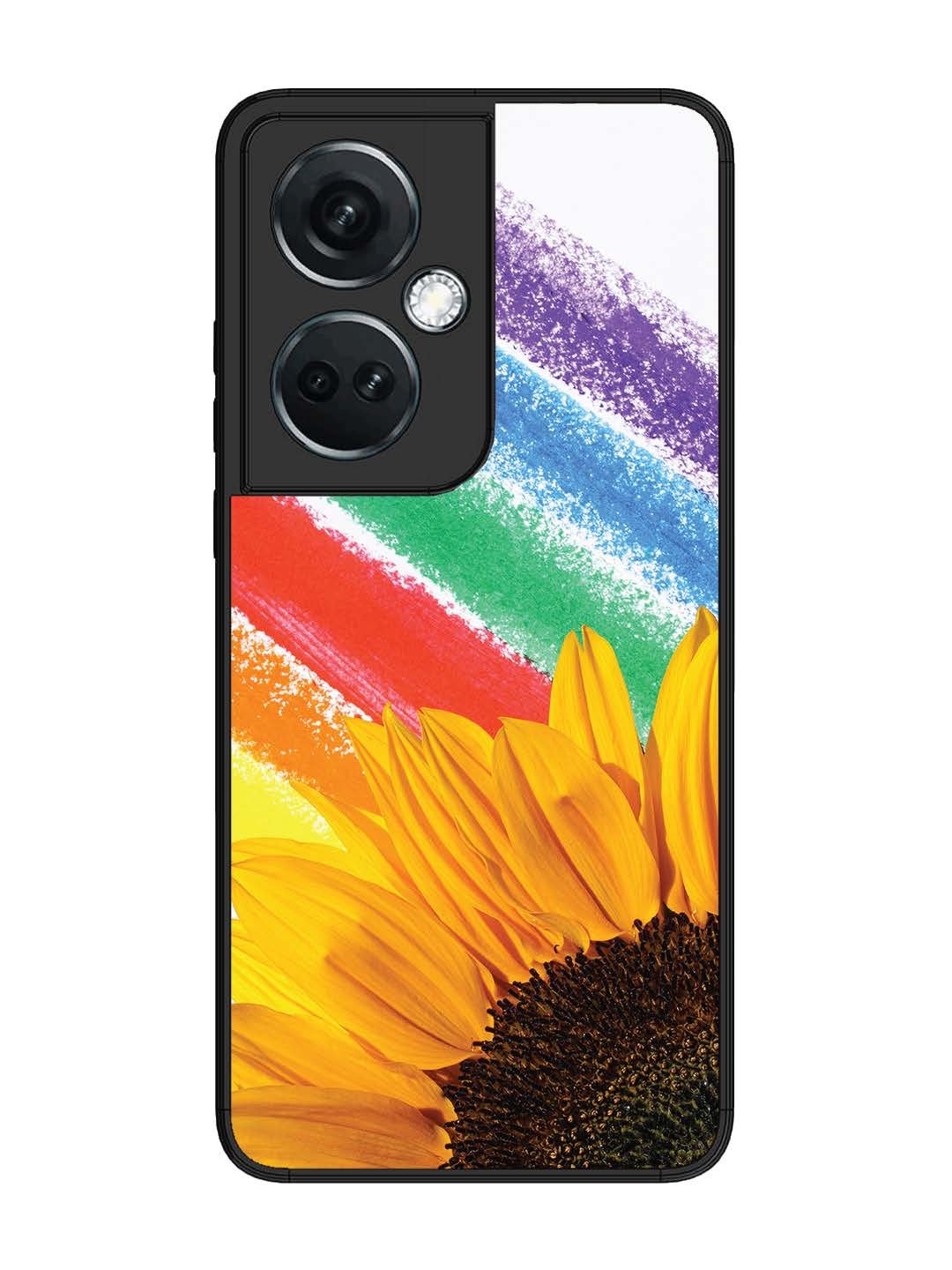 OnePlus Nord CE 3 Lite Sunflower on Colourful Lines