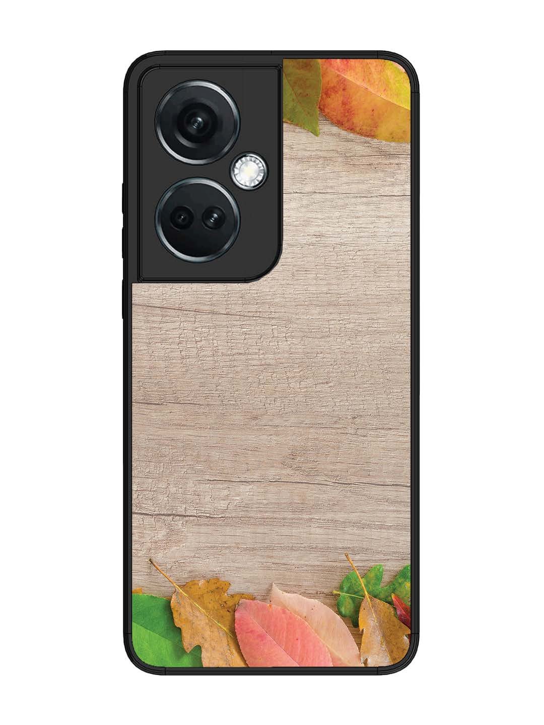 OnePlus Nord CE 3 Lite Autumn Leafs On Wooden Table
