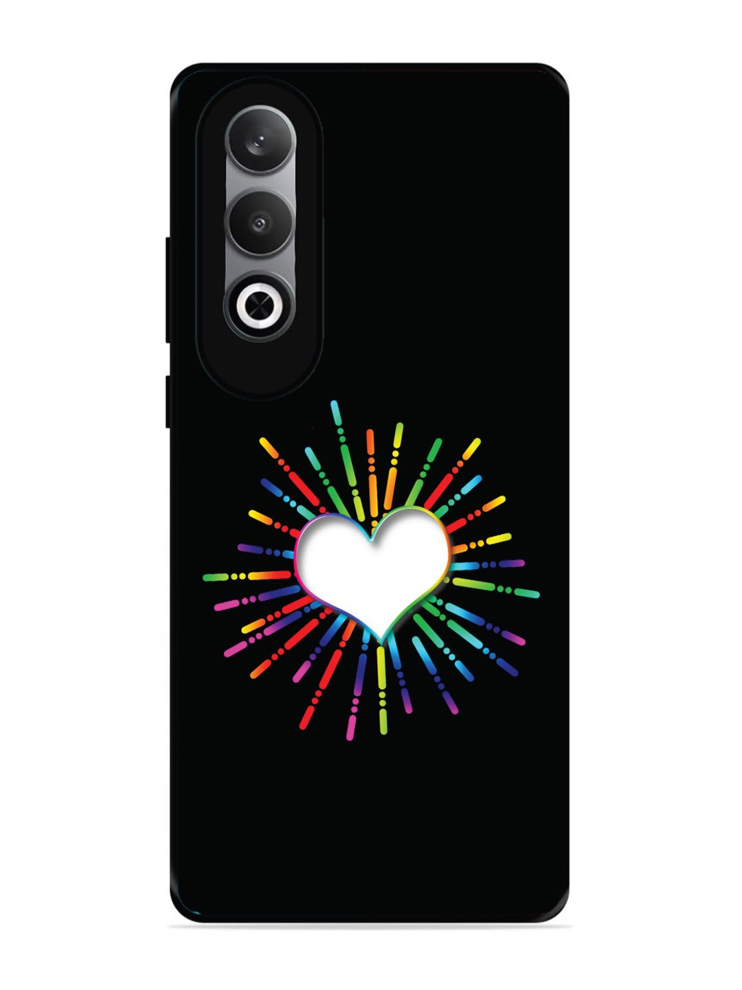 OnePlus Nord CE 4 Colourful Heart on Black