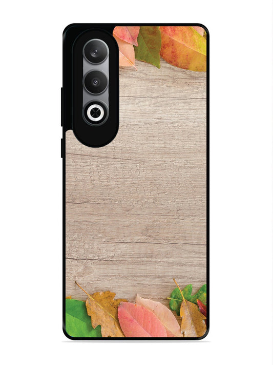 OnePlus Nord CE 4 Autumn Leafs On Wooden Table