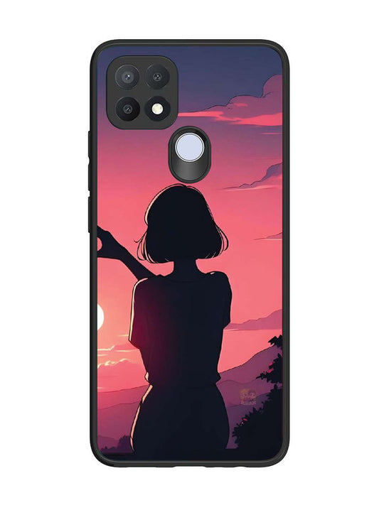 Oppo A15 Love Heart with Hand Girl