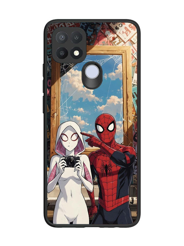 Oppo A15 Spiderman and Spiderwoman