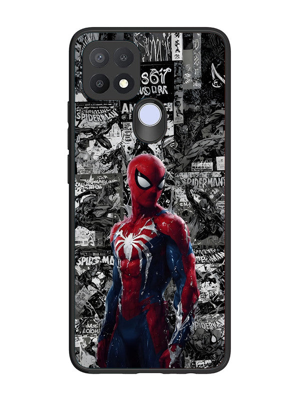 Oppo A15 Spiderman Highlighted on News Paper