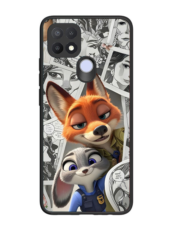 Oppo A15 Cute Nick wilde and judy hopps