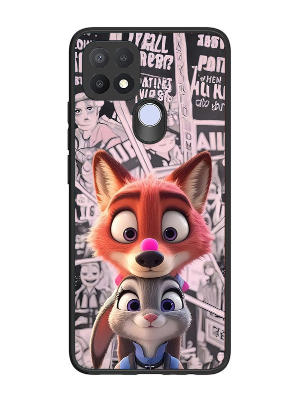 Oppo A15 Cute Nick wilde and judy hopps 2