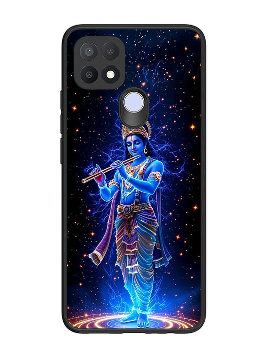 Oppo A15 | 2D Metal | Krishna with Flute | OP-A15-455