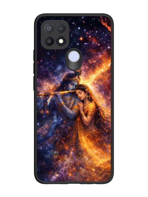 Oppo A15 | 2D Metal | Radha Krishna Dancing on Flute | OP-A15-456
