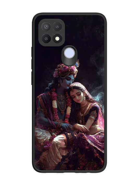 Oppo A15 | 2D Metal | Radha Krishna Together | OP-A15-457