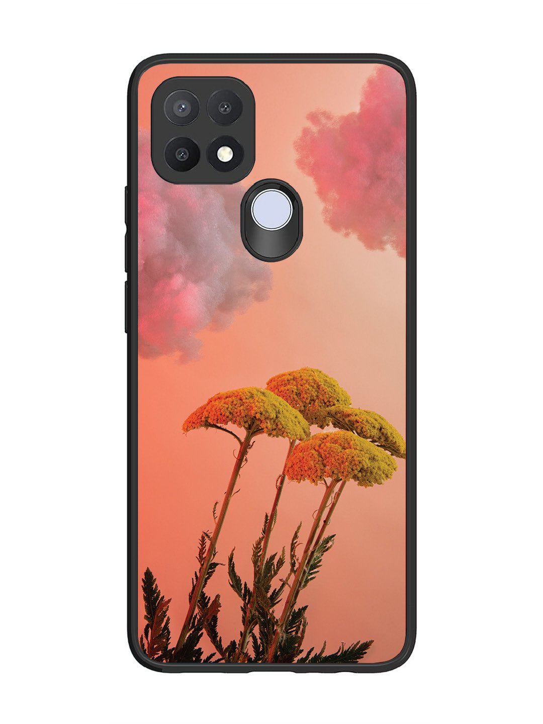 Oppo A15 Floral Sunset Blossom Sky