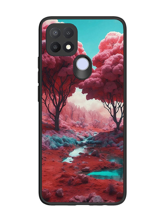 Oppo A15 Pink Forest