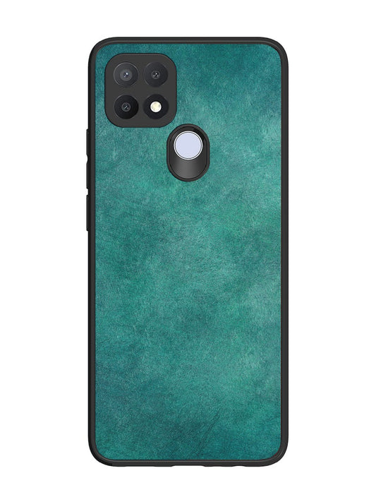 Oppo A15 Jungle green with Scratches Marble