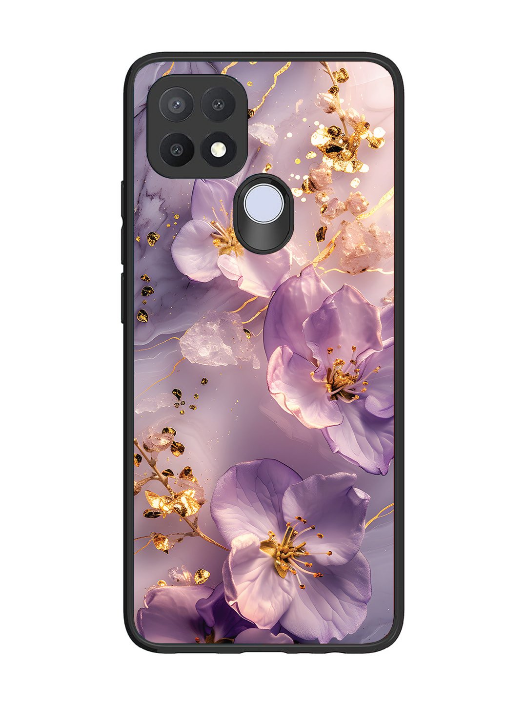 Oppo A15 Orchid with Golden Safron