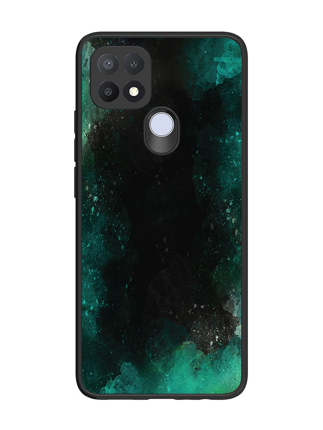 Oppo A15 Dark Black And Green Forest