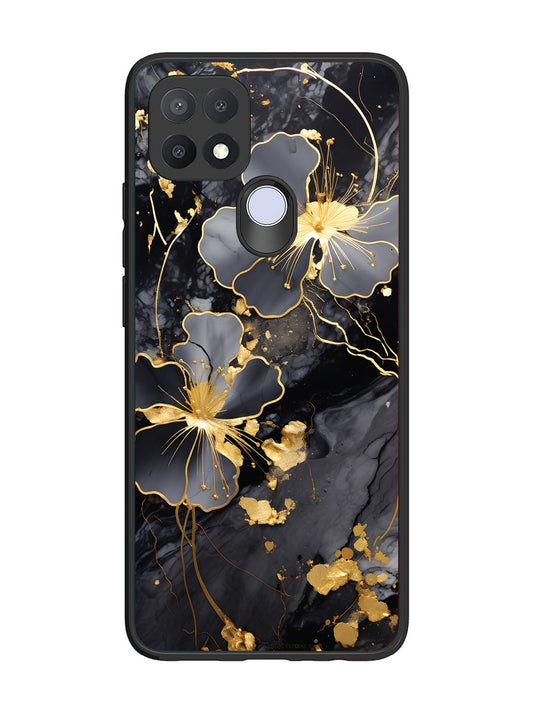 Oppo A15 Dark Flowars