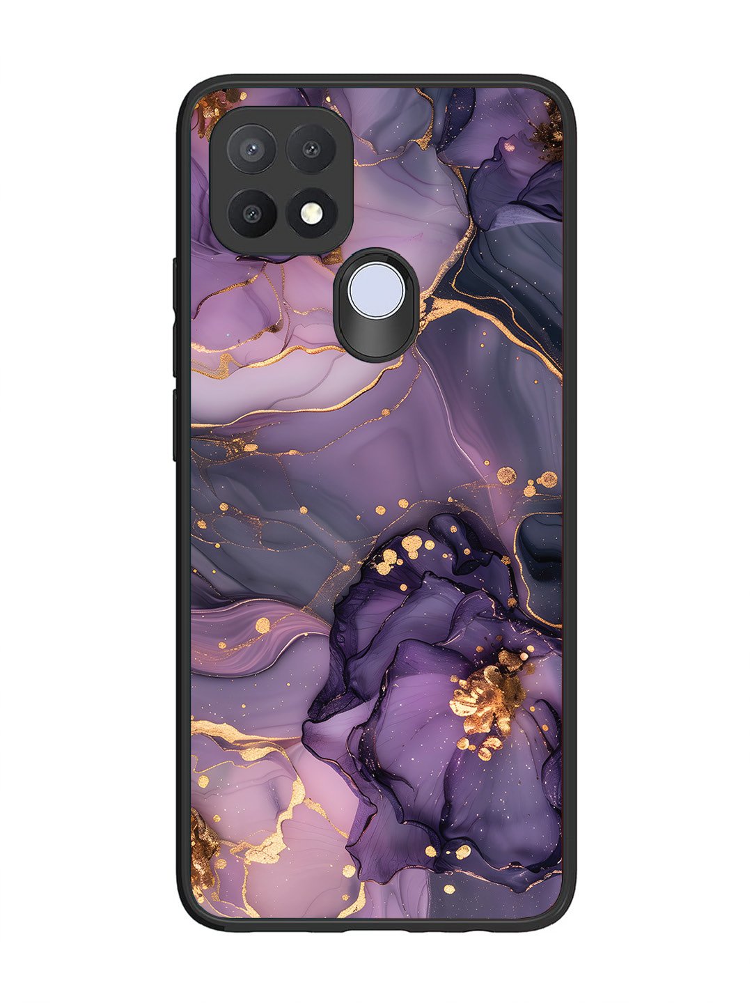 Oppo A15 Royal Orchid Theme Marble