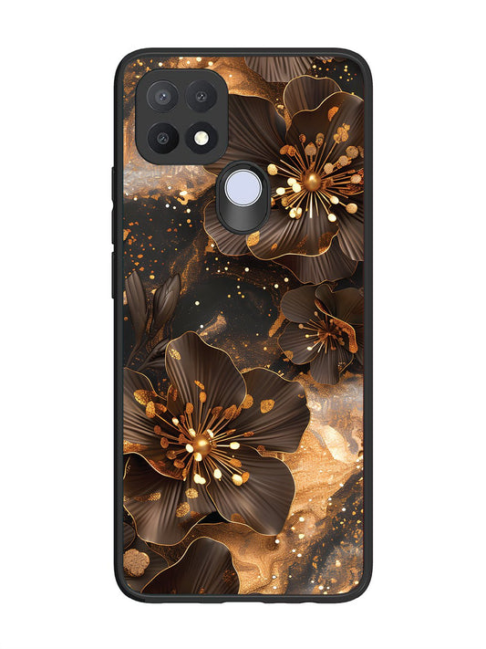 Oppo A15 Golden Flowars