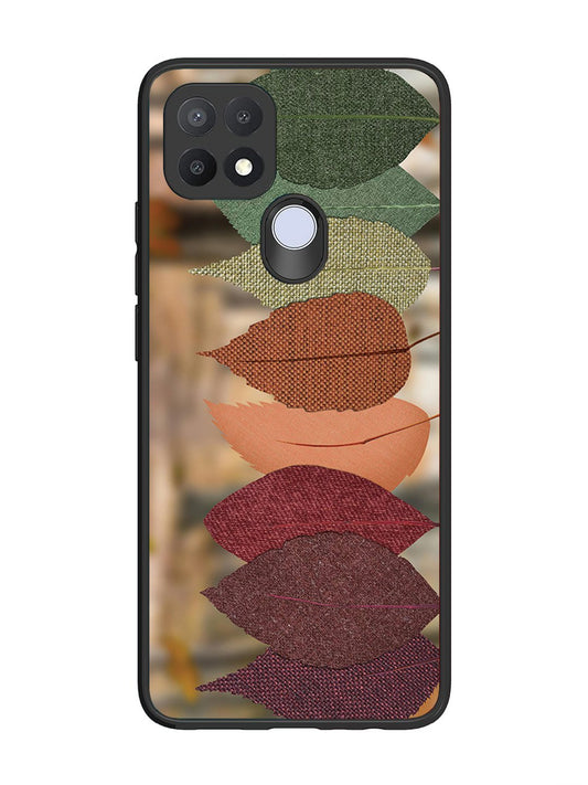 Oppo A15 Fabric Leafs