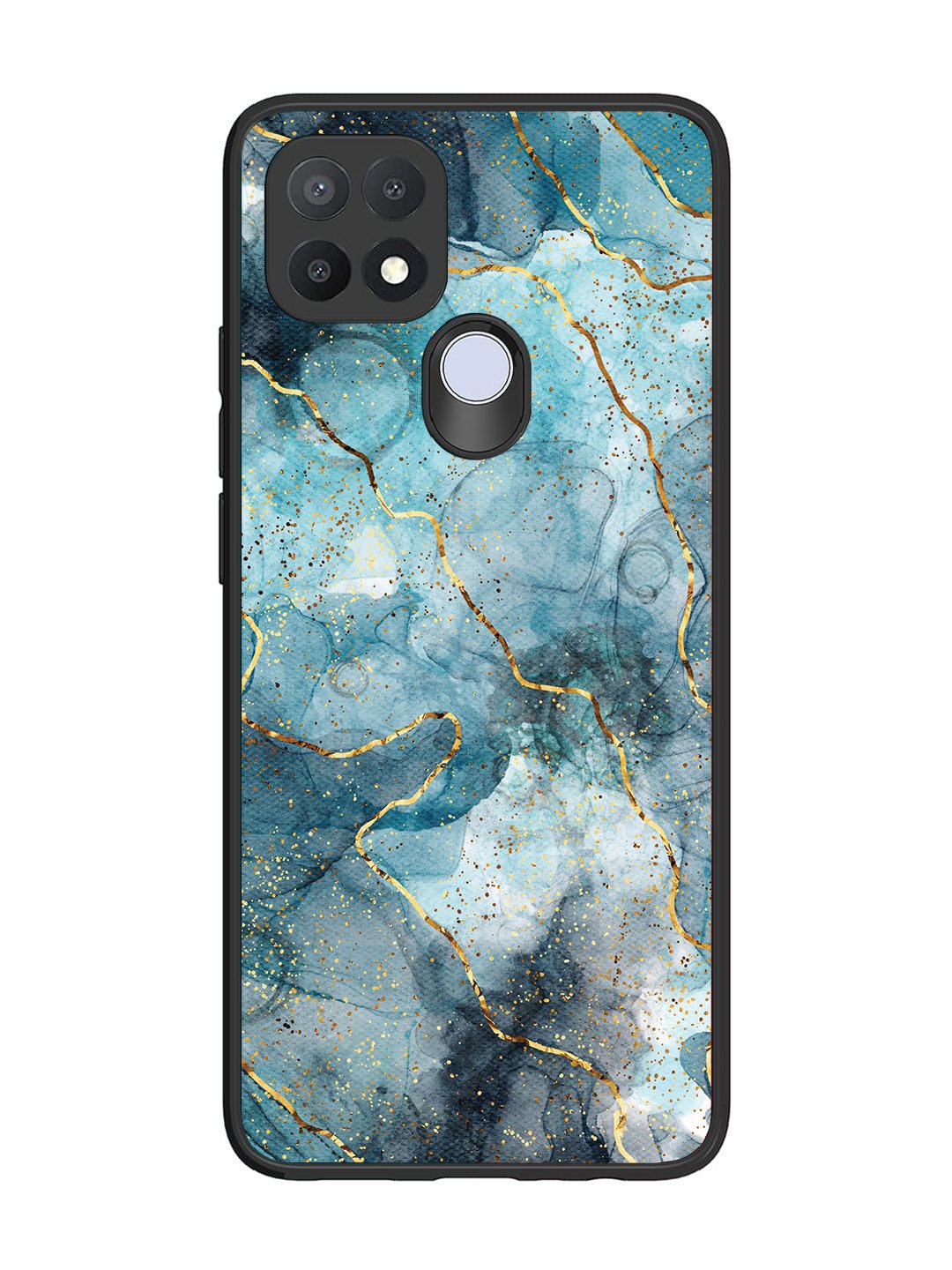 Oppo A15 Oceanic Golden Strip Marble