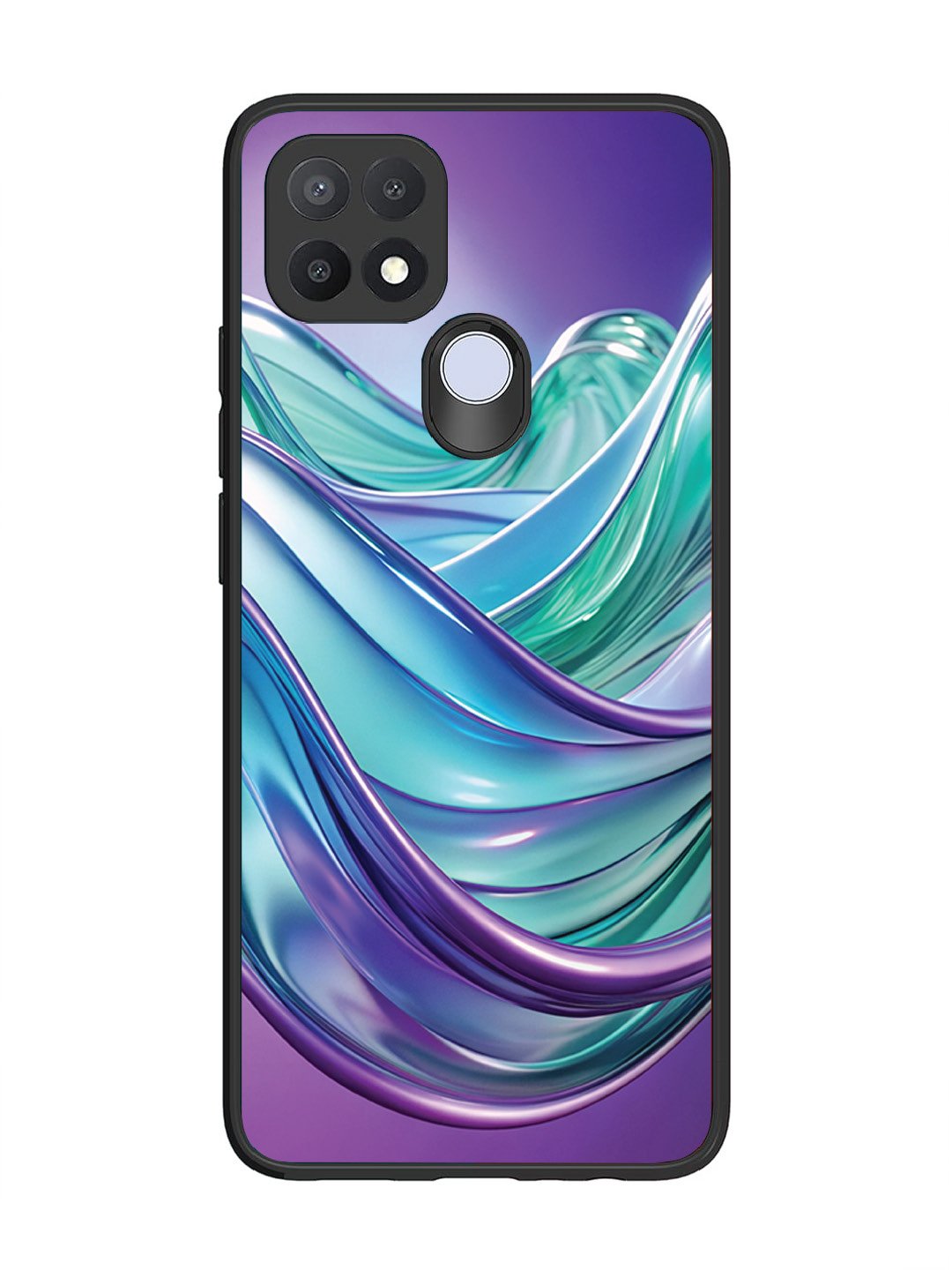 Oppo A15 Mystic Purple Wave