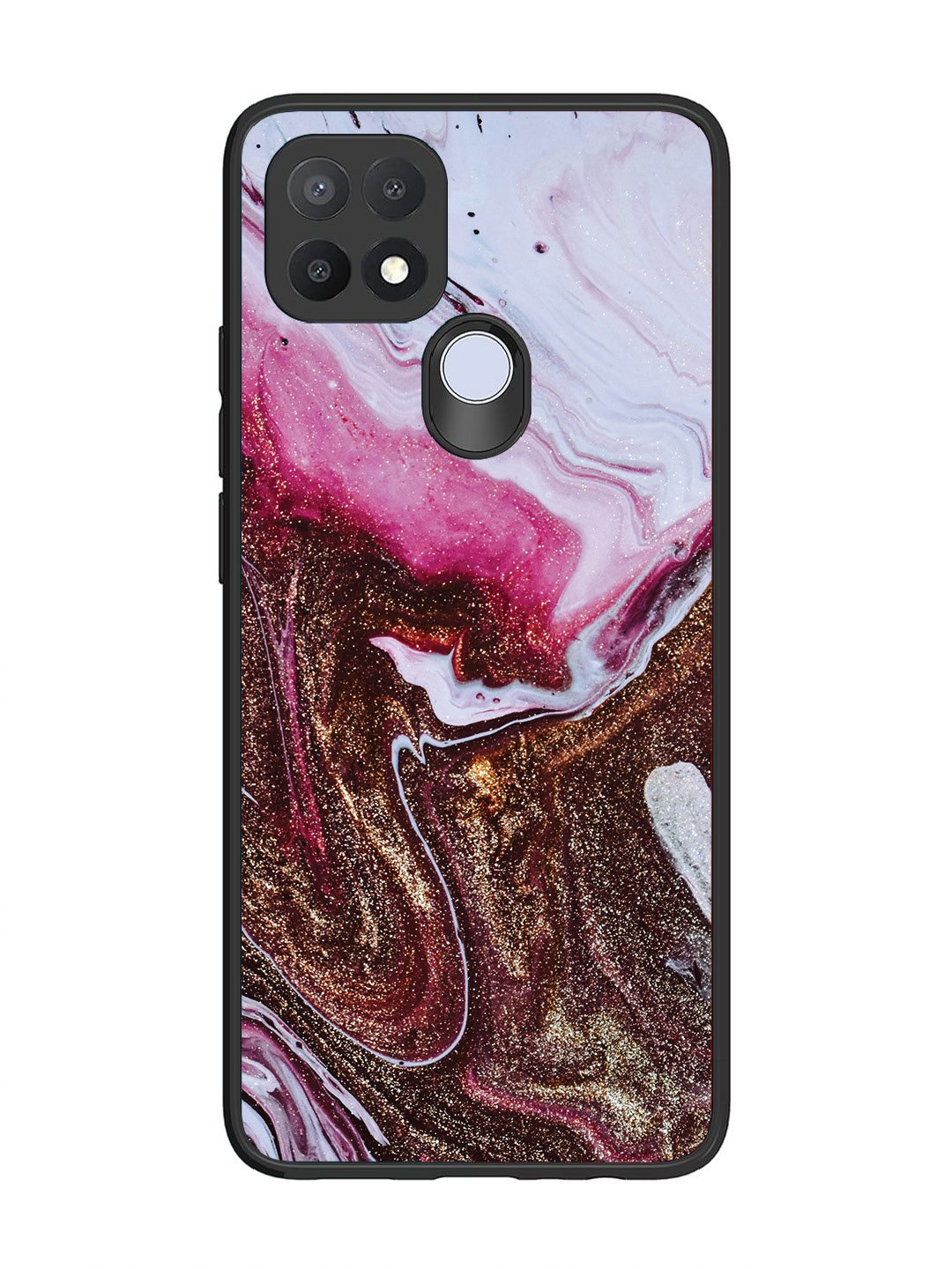 Oppo A15 Elegant Rose & Gold Marble