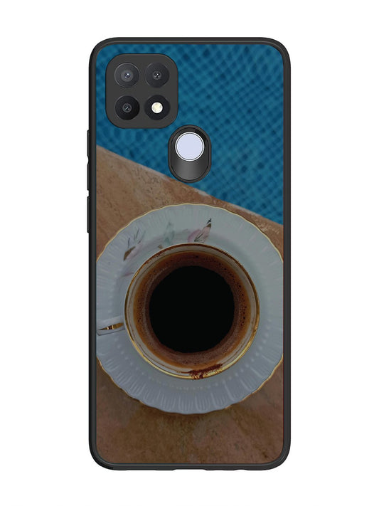 Oppo A15 Black Tea Cup Saucer