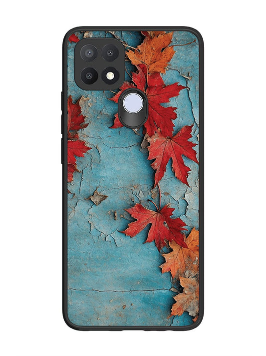 Oppo A15 Autumn Leafs Marble